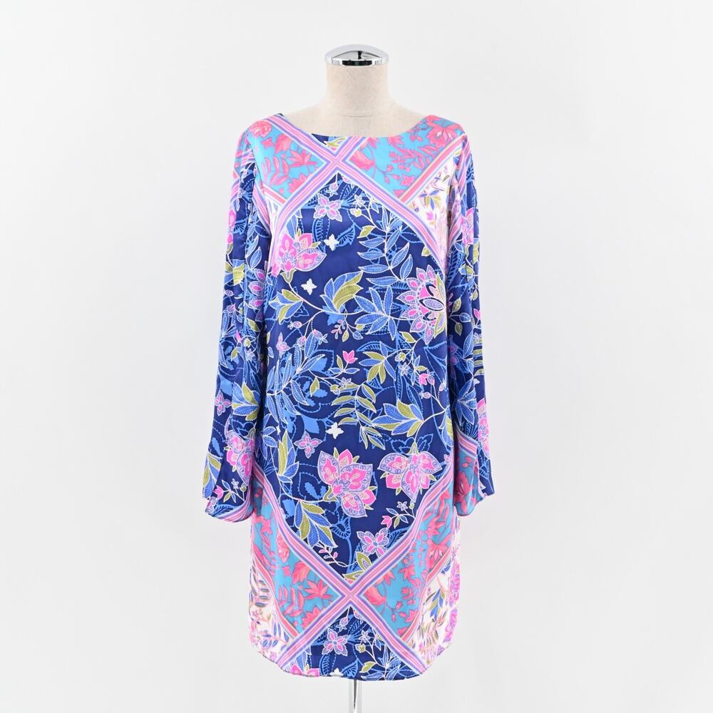 ALICE‎ AND TRIXIE Dress Sz XS Micah Silk Floral Print Long Sleeve Strappy Bright